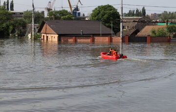 Уровень воды в Каховском водохранилище за сутки уменьшился почти на метр