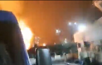 Появилось видео с моментом атаки дронов на пункт пропуска Орловка - Исакча