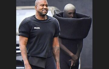 Канье Уэст в Дубае снова странно нарядил Бьянку Цензори: фото