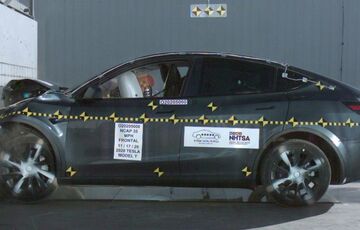 Краш-тест NHTSA электрокросовера Tesla Model Y - ВИДЕО