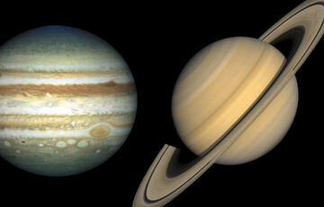 Юпітер і Сатурн мчать назустріч один одному: де і коли можна побачити рідкісне явище