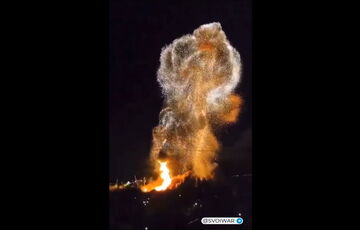 Момент мощного взрыва на БДК ”Новочеркасск” попал на камеры