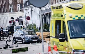 В центре Копенгагена автомобиль влетел в толпу