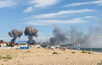 Взрывы в Крыму: Россия заявила, что никаких прилетов не было Взрывы в Крыму: Россия заявила, что никаких прилетов не было