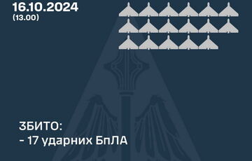 Росія запустила по Україні 136 дронів: лише 2 влучили в ціль