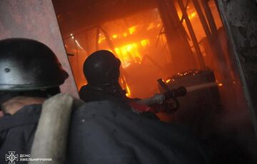 Вторую ночь подряд россияне массированно атаковали Хмельнитчину