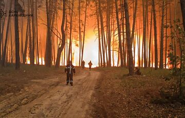 На Харківщині спалахнули масштабні лісові пожежі: фото