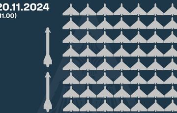 Вночі ППО збила 2 ракети, знищила та приземлила 114 російських дронів