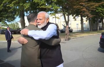 Зеленський зустрівся з прем'єр-міністром Індії Моді: вони вшанували пам'ять дітей