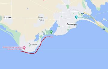 Санаторії у районі Євпаторії не відкриються у травні: окупанти перерили пляжі