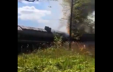Подрыв путей в Брянской области: уничтожены 12 тонн дизтоплива (видео)