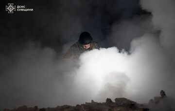 Российский беспилотник ударил по окраине Сум