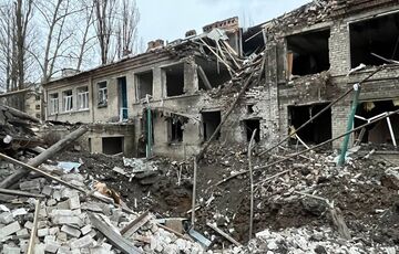 Российские военные разрушили детский сад в Авдеевке