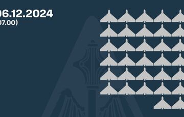 Росія атакувала Україну 53 дронами: ППО збила 32, РЕБ ”приземлив” 16