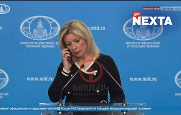 Захаровой во время брифинга позвонили и приказали не комментировать удар по Украине МБР: видео