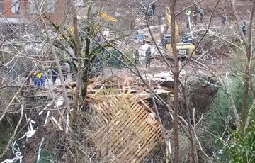 В Грузии произошел мощный оползень