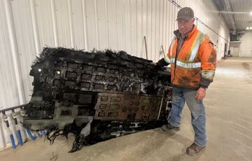 Обгорілий шмат космічного корабля SpaceX впав на ферму в Канаді