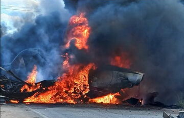 В Чили разбился пожарный самолет: катастрофа попала на видео