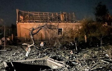 Появились первые кадры с места ракетного удара по Одесской области