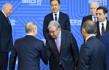 У Литві потужно відреагували на уклін Гутерріша Путіну на саміті БРІКС: ”Це кінець ООН” У Литві потужно відреагували на уклін Гутерріша Путіну на саміті БРІКС: ”Це кінець ООН”