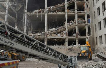 В Полтаве завершили спасательные работы на месте удара по Институту связи