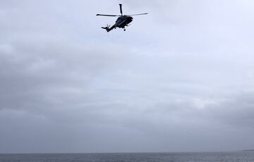 Российский корабль открыл стрельбу по немецкому вертолету в Балтийском море Российский корабль открыл стрельбу по немецкому вертолету в Балтийском море