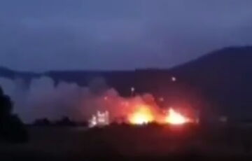 У Криму горить полігон із боєприпасами