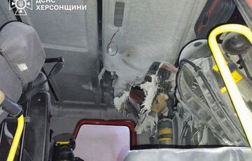 У Херсоні БПЛА росіян атакував рятувальників У Херсоні БПЛА росіян атакував рятувальників