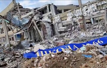 В горсовете Мариуполя показали разрушения оккупантами первой украиноязычной школы