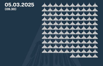 Росія запустила по Україні 181 БПЛА, три балістичні та одну зенітну ракети