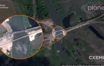 Россия достроила переправу в Харьковской области, ее можно использовать