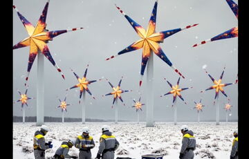 ИИ показал, как видит работу украинских энергетиков на Новый год: видео