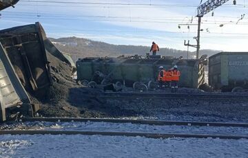 В России столкнулись два грузовых поезда