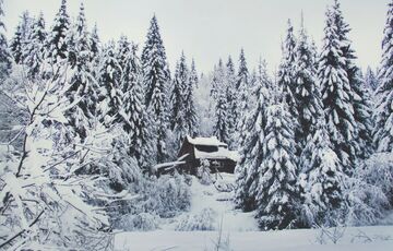 На горе Поп Иван в Карпатах выпал снег и ударили морозы: фото