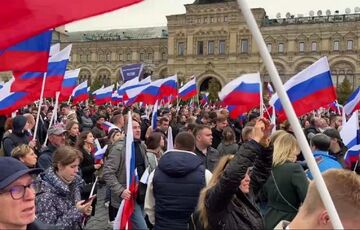 Путин выступил на митинге в честь оккупации украинских территорий в куртке за миллион рублей