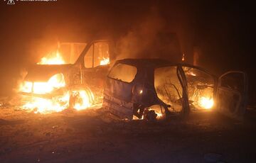 Через російський удар загорілися складські приміщення на Миколаївщині Через російський удар загорілися складські приміщення на Миколаївщині