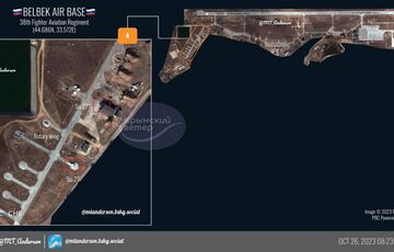 Супутник побачив фальшиві Міг-31 на аеродромі Бельбек у Криму: фото