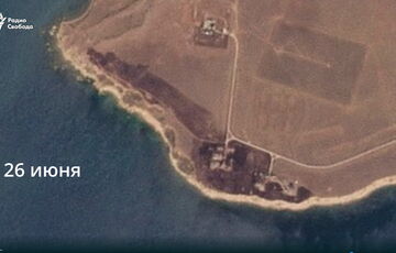 Площадь пожара на мысе Чауда в Крыму, откуда запускают ”шахеды”, сильно выросла Площадь пожара на мысе Чауда в Крыму, откуда запускают ”шахеды”, сильно выросла