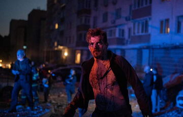 Жуткие кадры последствий атаки дронов на Киев