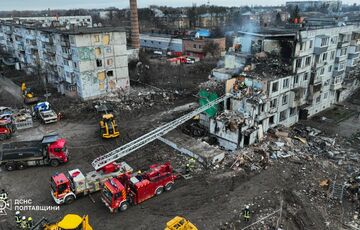 В Полтаве завершили аварийно-поисковые работы на месте разрушенной многоэтажки
