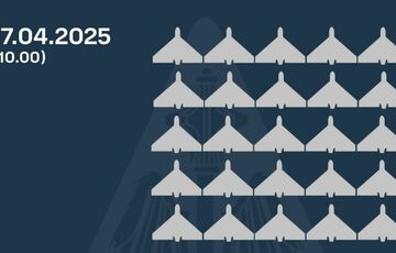 Росія в ніч на 17 квітня атакувала Україну 75 дронами та 5 ракетами
