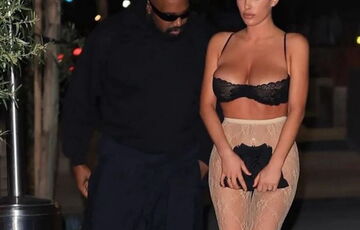 Канье Уэст отвел Бьянку Цензори в ресторан без нижнего белья - ей пришлось прикрываться сумкой (фото)