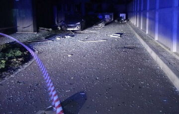 В ОП показали последствия атаки дронов на Киев: фото