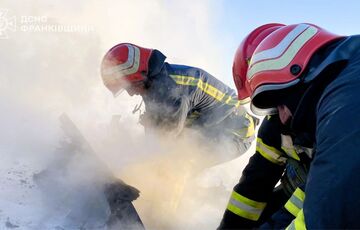 В Ивано-Франковской области потушили пожар на объекте критической инфраструктуры после российского обстрела