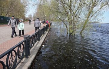 КГВА: в Днепре второй день подряд наблюдается подъем воды  КГВА: в Днепре второй день подряд наблюдается подъем воды
