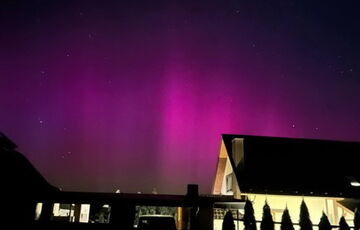 Ночью над Украиной снова видели потрясающее северное сияние: фото