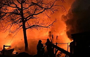 Вражеские дроны массированно атаковали Киев