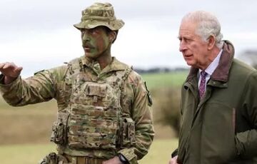 Король Великобританії Чарльз III відвідав навчання ЗСУ