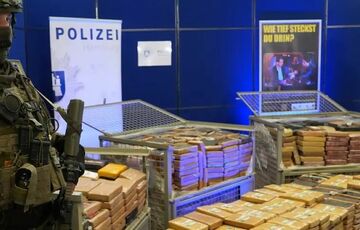 В порту в Германии изъяли 2 тонны кокаина