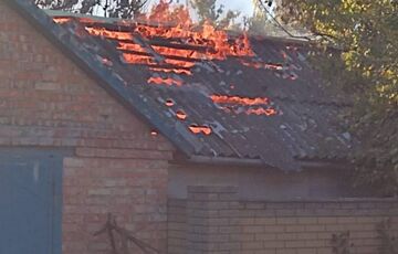 Из-за ракетной атаки произошел пожар на Днепропетровщине